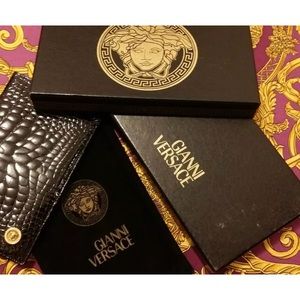 Versace crocodile leather wallet